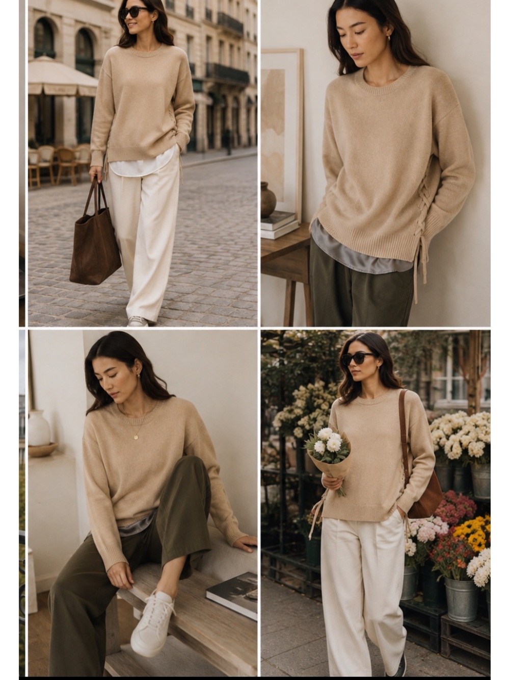 🔥CASHMERE🔥VINCE CAMEL TAN color Vince oversized SideTie Sweater SzM\ L pricefirm